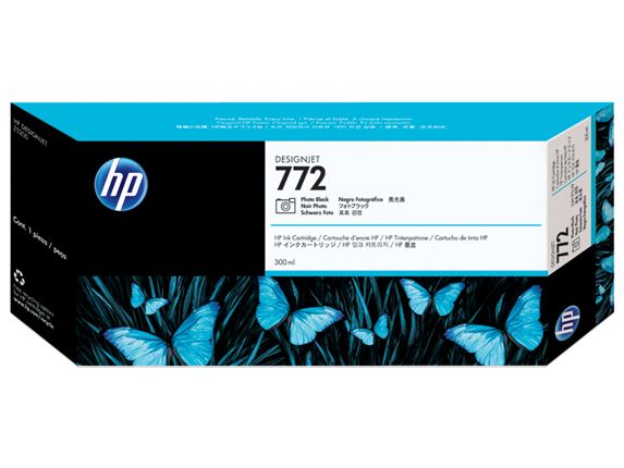 HP 772 300ml Matt Blk Designjet Ink Crtg (CN635A) 618EL